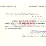 'Ernennung' document Infanterie-Regiment 20 - Signed by Franz Neumayr (DKIG)
