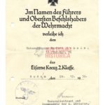 Iron Cross 2nd Class Award Document for Poland, 1939! (Inf.Rgt.52)