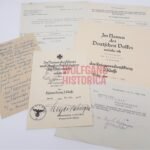 2x Award Docs: Iron Cross 2nd Class (Westfront 1940) & KVK2 for Forestry Service as Forstmeister