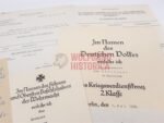2x Award Docs: Iron Cross 2nd Class (Westfront 1940) & KVK2 for Forestry Service as Forstmeister - Image 3