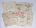 7x Award Docs: DKIG-Holder Wilhelm Piepkorn (Inf.Rgt.94 & Gren.-Rgt. 1094) (32. & 548. VGD)