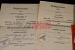2x Award Docs: VWA Schwarz & Silber - Infanterie-Regiment 22 (1.Inf.Div.) - Image 2