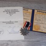 War Merit Cross 2nd Class + Award document Set - Transport-Begleit-Kompanie 1/VI Greven