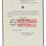 Death Letter of Karl Offschany - 71. Infanterie-Division (RKT)