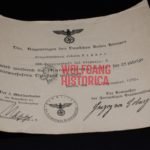 DRK "Auszeichnungsborte" for 25 years of service (!) Award doc