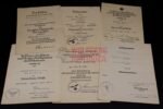 6x Award Docs: Pionier-Btl. 12 & 102 (Signature of Seydlitz-Kurzbach!) (EK2 in May '40)