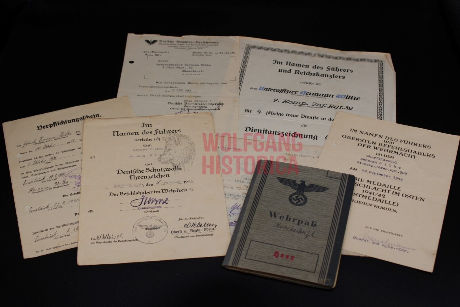 IMG_1213 Set of NCO with Grenadier-Regiment 502 (290.Inf.Div.) (Earned 8x Awards!) - Image 1