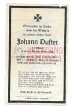 Waffen-SS "Götz von Berlichingen" Death Card - KIA in Carentan!