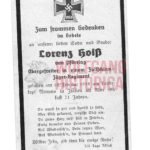 Fallschirmjäger Death Card - KIA Nettuno, Italy '44