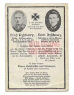 Death Card of 2 Brothers – Fallschirmjäger KIA Nettuno, Italy ’44 (FJR11) & Marine-Artillerie