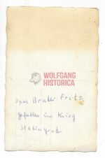 Wehrmacht Portrait - Died in Stalingrad (?) - Shoulderboards with Cypher "10" - Image 2