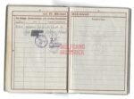 Wehrpass – Infanterie-Regiment 109 (25.Inf.Div.) (ISA + Document noting his ISA Days) - Image 5