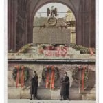 Allgemeine-SS Guards at Feldherrnhalle Monument - Postcard