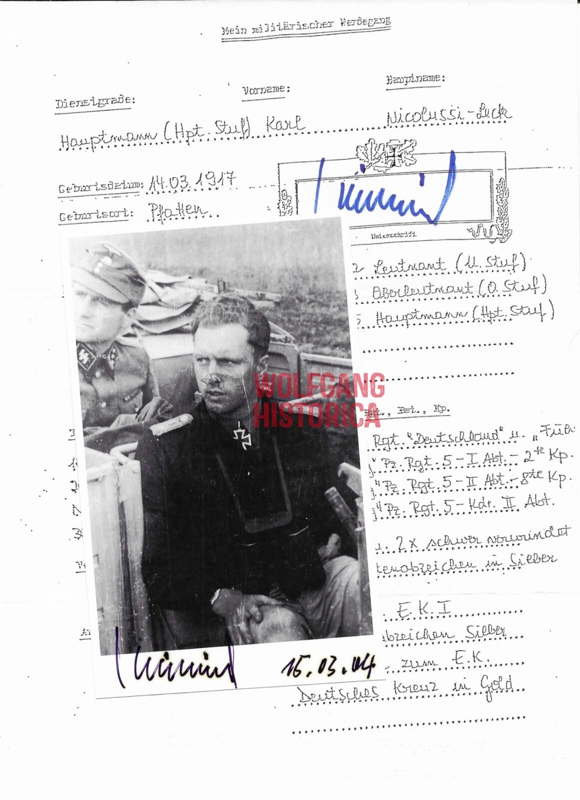 PS1556 - Nicolussi-Leck - 1 Karl Nicolussi-Leck – SS-Panzer-Regiment 5 “Wiking” - Image 1