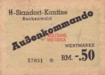 Canteen Money 0.50 Reichsmark - Concentration Camp Buchenwald