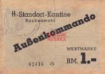 Canteen Money 1 Reichsmark - Concentration Camp Buchenwald
