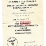 Ostmedaille Award Doc: Feldgendarmerie-Abt. 541 (Stalingrad!)