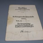 Kriegsverdienstmedaille - War Merit Medal Award doc