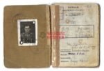 KIA SS-Soldbuch (SS-Polizei, Wachabteilung Berlin, SS-Kampfgruppe Delfs) & 3 Award Docs