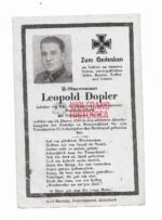 Waffen-SS Death Card - KIA Podubje