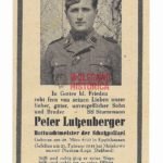 Waffen-SS Death Card - KIA Pleskau 1944 - Beautiful Photo!