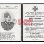 Waffen-SS Death Card - SS-Polizei
