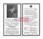 Waffen-SS Death Card - SS-Polizei