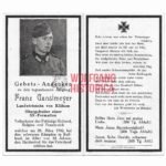 Waffen-SS Death Card - SS-Polizei