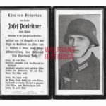 Waffen-SS Death Card - SS-Polizei