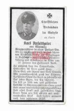 Waffen-SS Death Card - SS-Polizei