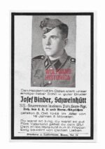 Waffen-SS Death Card - SS-Polizei