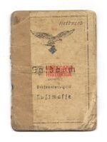 KIA Soldbuch of Luftwaffen Bau Soldier (KIA in Sewastopol)