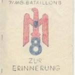 Erinnerungsblatt of MG-Bataillon 8 during the Western Campaign 1940