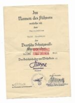 2x Award Docs: Infanterie-Regiment 124 (72.Inf.Div.) - Image 2
