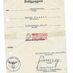 Sturmabzeichen Award Doc - Stalingrad - Kradschützen-Bataillon 29 (29.Inf.Div.)