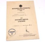 EK2 Award Doc - schw. PzJgAbt 654 (Jagdpanther) (Westfront '44)