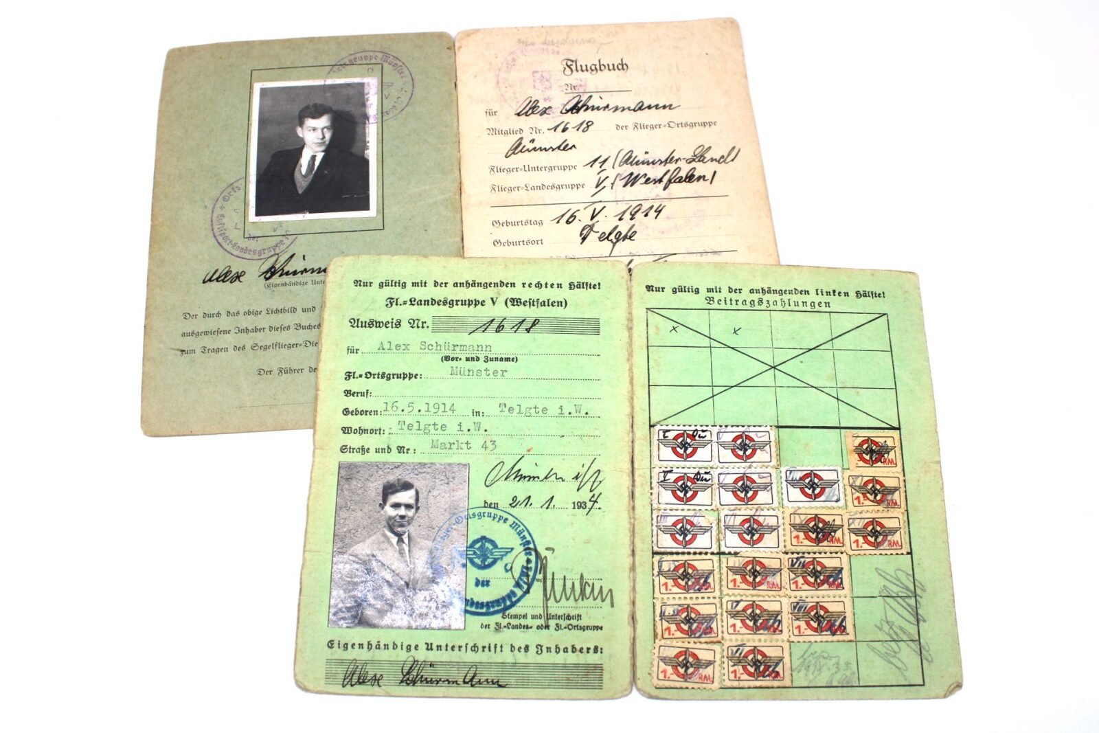 IMG_4278 Deutscher Luftsport-Verband Mitglieds-Ausweis & Flugbuch - Image 1