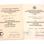 2x Award Docs: Kraftfahr-Kp. 93 (26.Pz.Div., Italy)