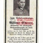 Death Card: KIA July 10, 1941 at Wujwieze (Inf.Rgt.135, 45.Inf.Div.)