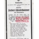 Death Card: KIA June 22, 1941 at Lemberg (Inf.Rgt.486, 262.Inf.Div.)