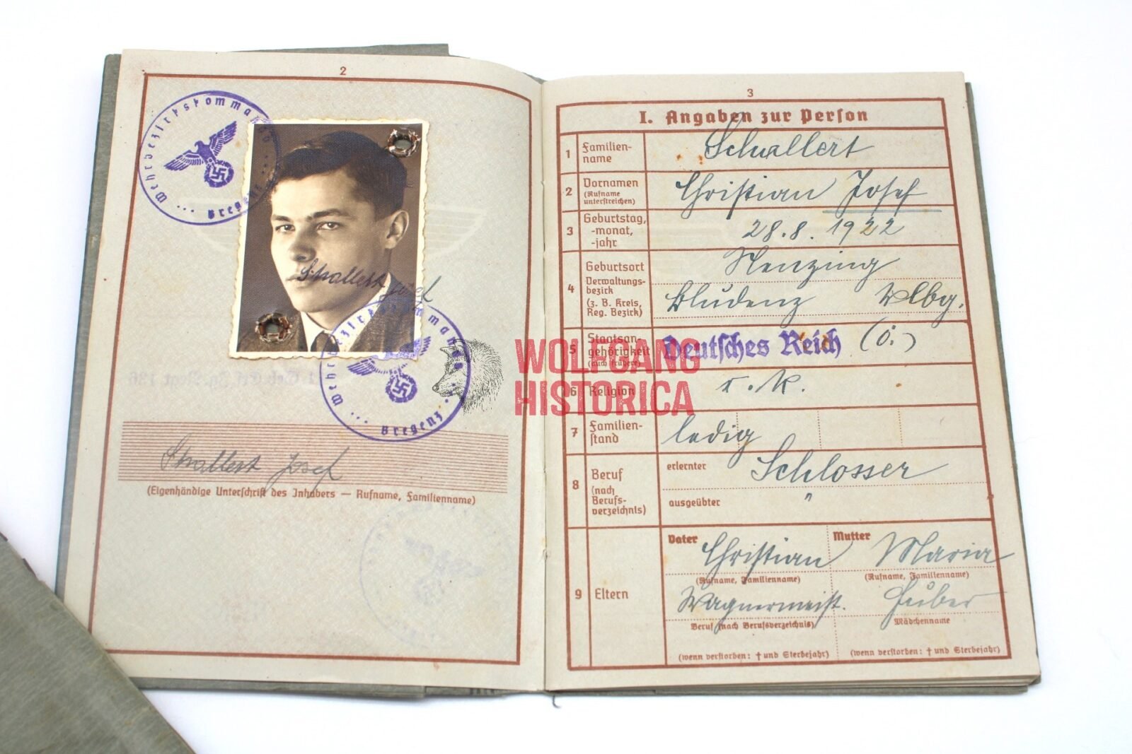 IMG_5455 KIA Wehrpass Geb.Jäg.Rgt.85 (5.Geb.Div.) (1x Award) - Image 1