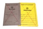 2x Waffen-SS Driver Licences (1x Driver's Teacher License)