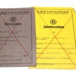2x Waffen-SS Driver Licences (1x Driver's Teacher License)