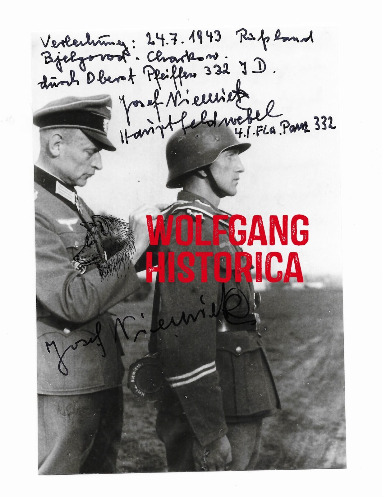 COVM211 - Josef Niemitz Josef Niemietz – Panzerjäger-Abteilung 332 - Image 1