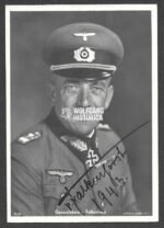 Nikolaus von Falkenkorst – XXI. Armeekorps – Norway (Wartime Signed)