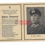 Death Card: Died May 20, 1946 in Derby, England (POW, Accident)