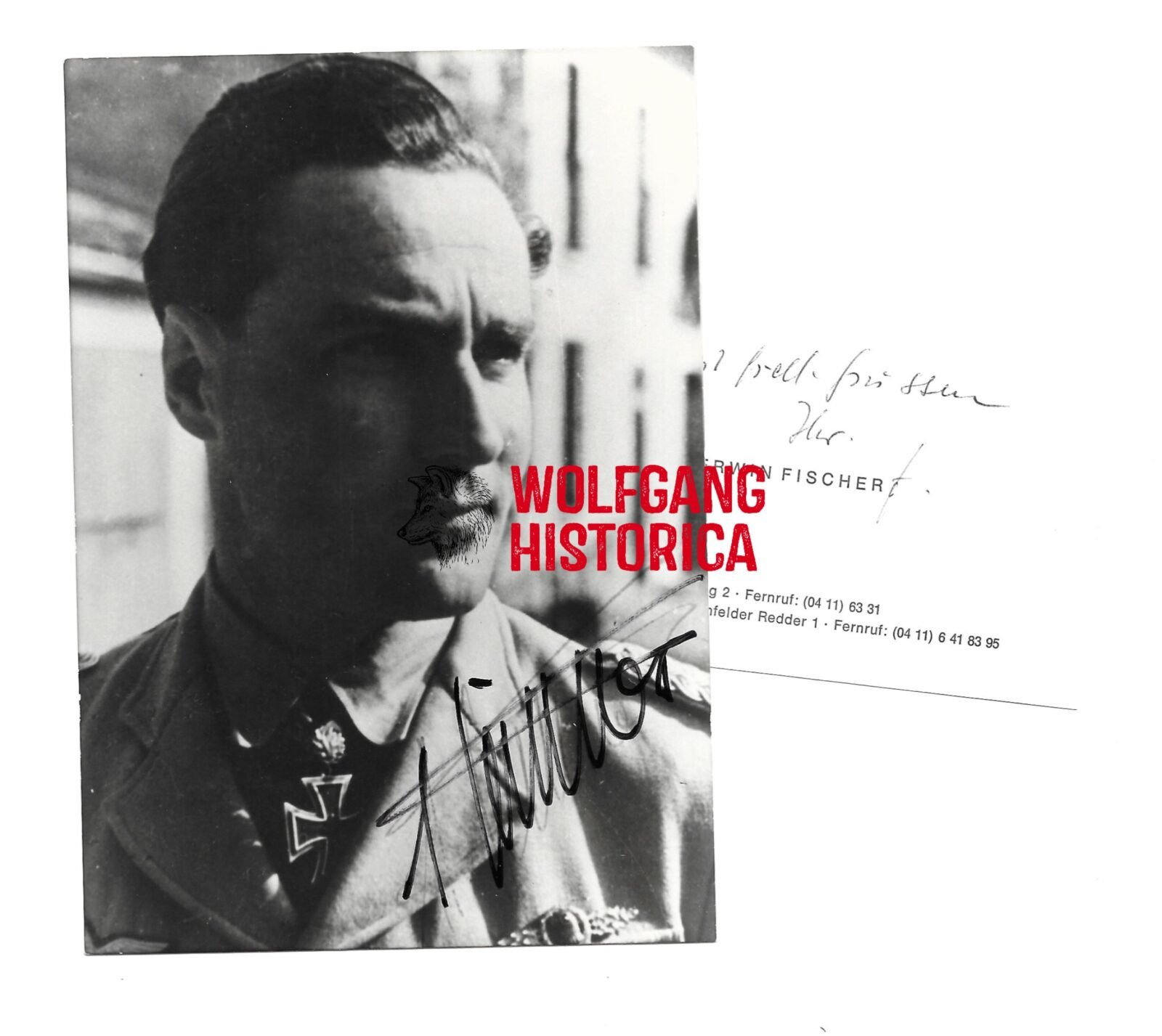 COVM784 - Erwin Fischer Erwin Fischer - Aufklärungsgruppe 121 (Eichenlaub) - Image 1