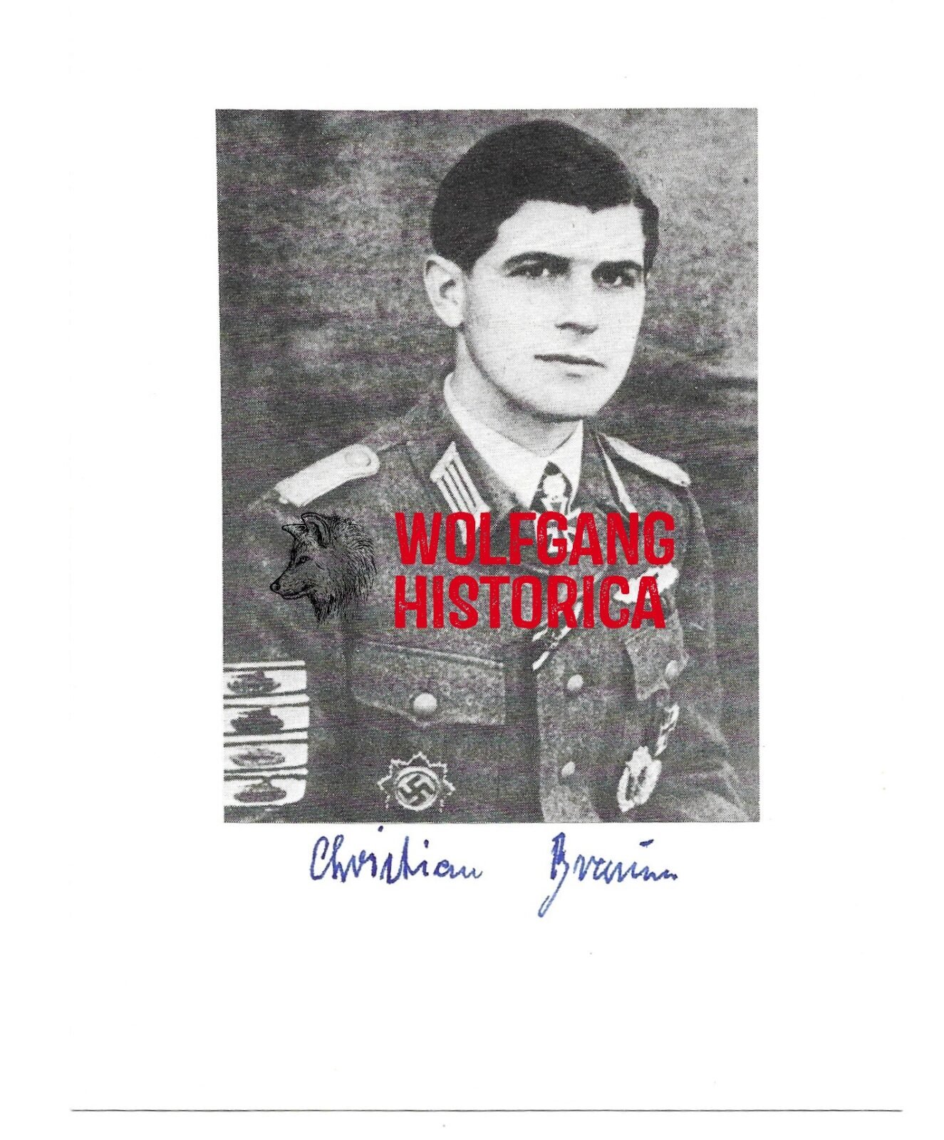 COVM825 - Christian Braun Christian Braun - Grenadier-Regiment 308 (Eichenlaub) - Image 1
