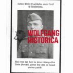 Death Card of Ferdinand Mitterer - KIA in Holland 1945 (Buried in Ysselsteyn)