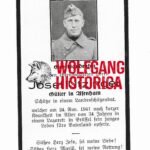Death Card of Josef Utzinger - Died in Brussel, Belgium in 1941 (Buried in Lommel)